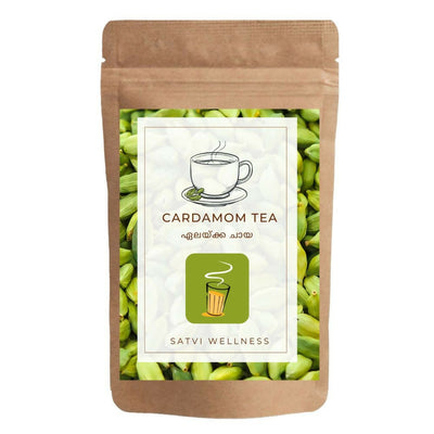 Satvi Wellness Cardamom Tea | Elachi tea | Natural Cardamon with Black Tea