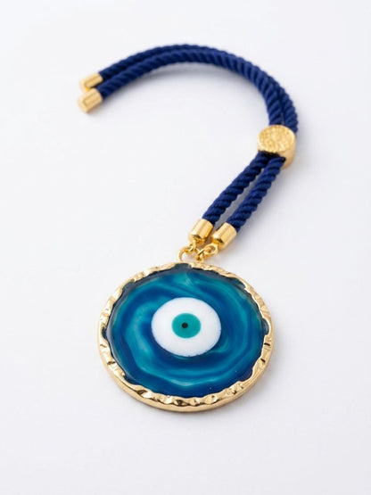 Anouk Set Of 2 Blue Evil Eye Resin Design Bhaiya Bhabhi Wraparound Rakhi