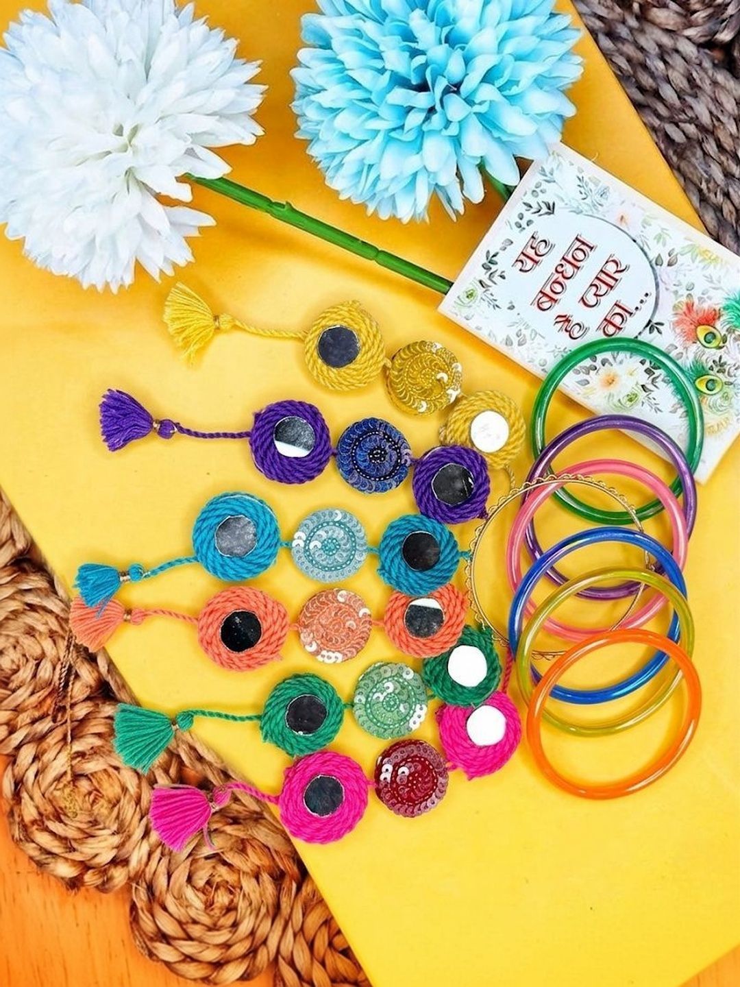 Anouk Set Of 2 Bangle Style Handcrafted Bhaiya Bhabhi Rakhi