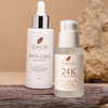 Flawora Set of Anti-Grey Hair Serum and Golden Glow Face Serum