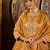 Dhiyona IE Floral Embroidered Thread Work Liva Straight Kurta with Trouser & Dupatta