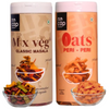 Nocap foods Zero Guilt Healthy Chips - Classic Masala & Oats Peri Peri