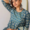 Dhiyona IE Women Ethnic Motifs Printed Regular Pure Cotton Kurta with Trousers & With Dupatta