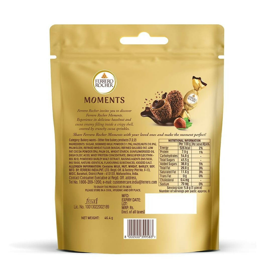 Ferrero Rocher Moments 8 pralines - Indyancart