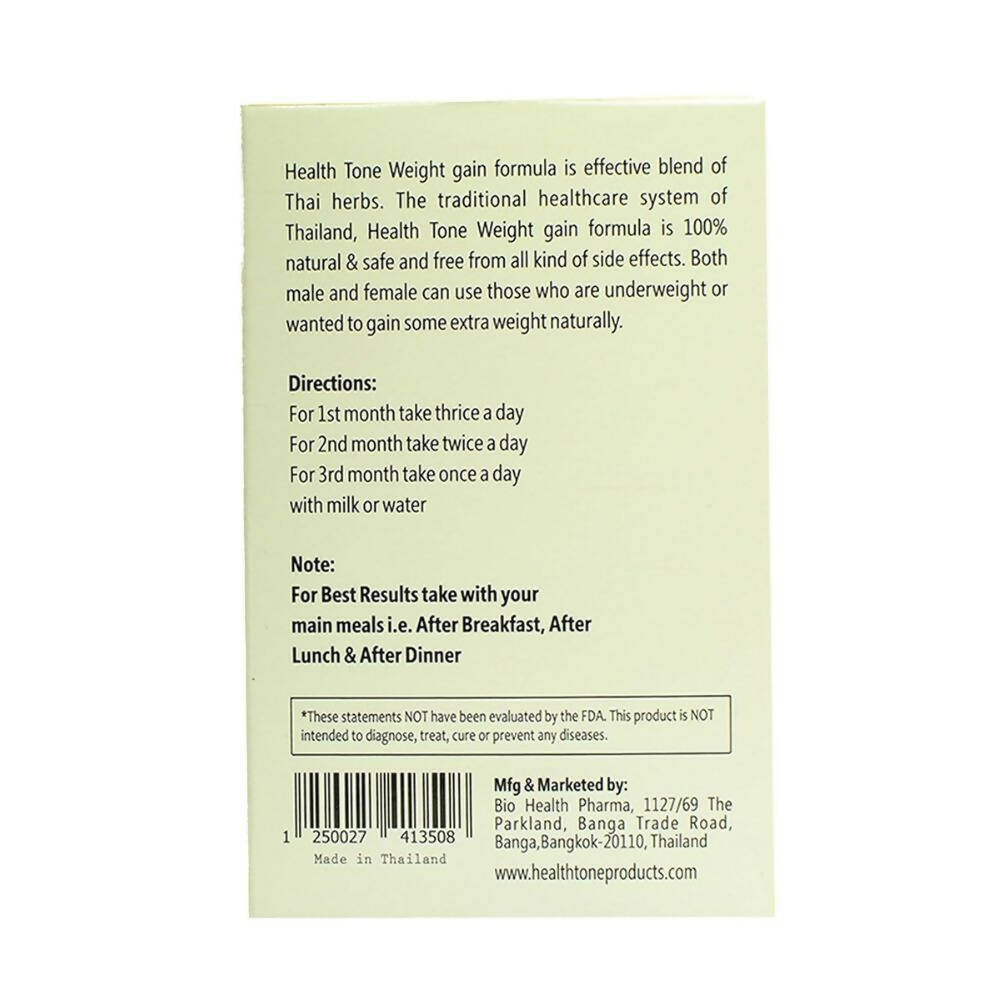 Health Tone Natural Weight Gain Capsules - Indyancart