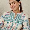 Dhiyona IE Printed Pure Cotton Top With Trouser Co-Ords