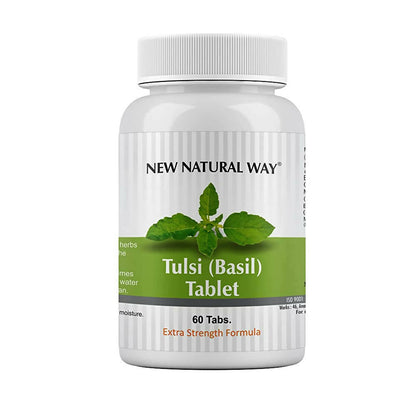 New Natural Way Tulsi (Basil) Tablets