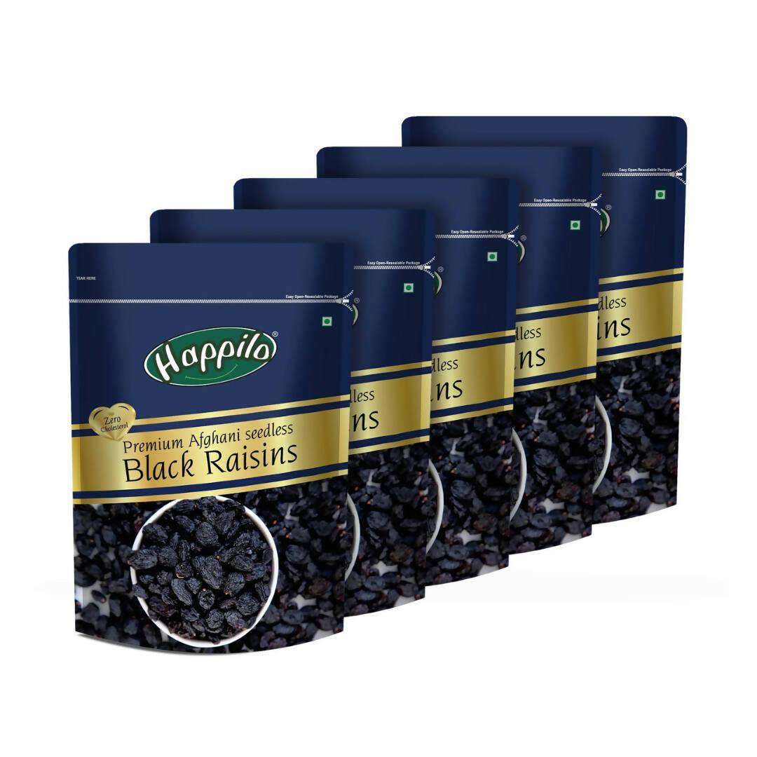 Happilo Premium Seedless Afghani Black Raisins