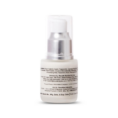 Recode Strobe Cream Gold face primer with luminous, glowing finish, in a sleek jar, designed to enhance skin radiance.