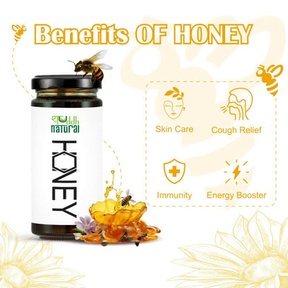 Shuddh Natural Ubtan Based Herbal Gulal, Ayurvedic Thandai Powder, Honey | Holi Gift Hamper
