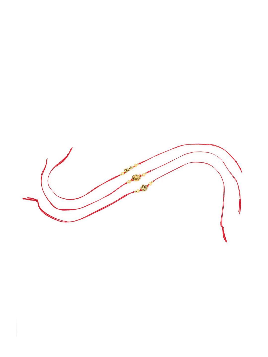 Anouk Pack Of 3 Thread Rakhi with Roli Chawal Chandan & Mishri
