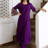 Dhiyona IE Women Floral Embroidered Regular Kurta with Trousers