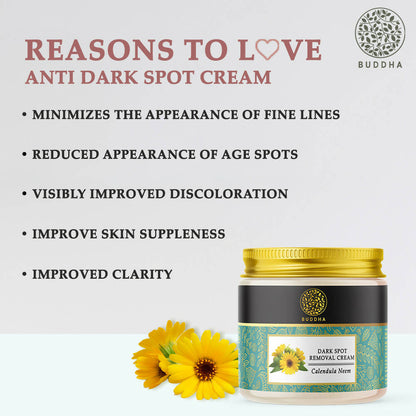 Buddha Natural Dark Spot Removal Face Cream - For Uneven Skin Tone and Skin Darkening - Indyancart