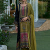 Indyancart IE Ethnic Motifs Printed Regular Mirror Work Kurta With Palazzos & Dupatta