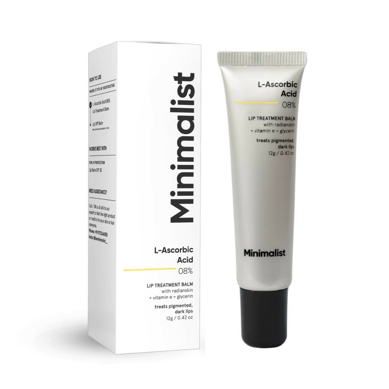 Minimalist 8% L-Ascorbic Acid Lip Treatment Balm - Indyancart