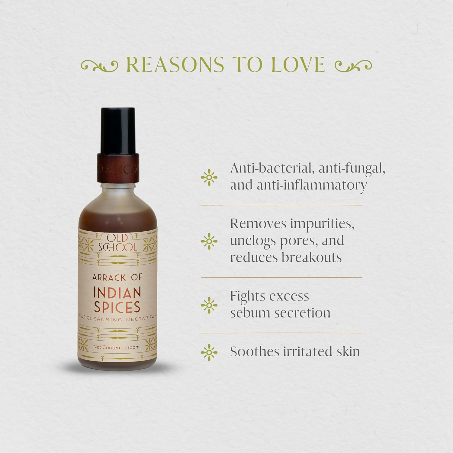 Old School Rituals Indian Spices Cleansing Nectar anti-acne face wash in a tube, with natural ingredients and deep cleansing formula.