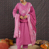 Dhiyona IE Women Floral Embroidered Regular Thread Work Pure Cotton Kurta with Trousers & With Dupatta