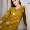 Dhiyona IE Ethnic Motifs Printed Pure Cotton V-Neck Top With Trousers
