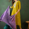 Dhiyona SN Women's Floral Embroidered Straight Kurta With Trouser & Dupatta