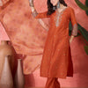 Indyancart SN Women's Floral Embroidered Kurta with Trousers & Dupatta