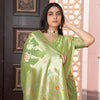 Dhiyona GR Women's Riddhi Green Cotton Silk Saree