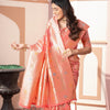 Dhiyona GR Women's Riddhi Peach Cotton Silk Saree