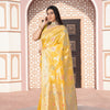 Dhiyona GR Women's Riddhi Yellow Cotton Silk Saree
