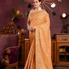 Dhiyona GR Women's Riona Orange Organza Silk Woven Saree