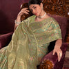 Dhiyona GR Women's Riona Pista Organza Silk Woven Saree