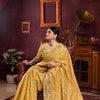 Dhiyona GR Women's Riona Yellow Organza Silk Woven Saree