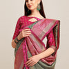 Dhiyona RV Women's Banarasi Silk With silver Zari weaving Saree  ( KVD1183 )