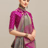 Dhiyona RV Women's Banarasi Silk With silver Zari weaving Saree  ( KVD1184 )