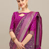 Dhiyona RV Women's Banarasi Silk With silver Zari weaving Saree  ( KVD1185 )