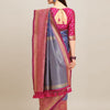 Dhiyona RV Women's Banarasi Silk With silver Zari weaving Saree  ( KVD1186 )