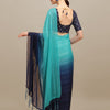 Dhiyona RV Women's Silk Blend Silver Zari Weaving Saree With Sequins Blouse ( KVD1192 )
