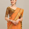 Dhiyona RV Women's Linen Cotton Silk Floral Zari Printed Work  Exclusive Saree ( KVD1206 )
