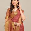 Dhiyona RV Women's Assam Silk Colorful Thread Embroidered Saree ( KVD1227 )