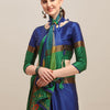 Indyancart RV Women's Designer Traditional Embroidered Cotton Silk Saree With Blouse ( KVD1233 )