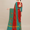 Indyancart RV Women's Designer Traditional Embroidered Cotton Silk Saree With Blouse ( KVD1234 )