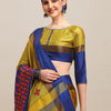 Dhiyona RV Women's Designer Traditional Embroidered Cotton Silk Saree With Blouse ( KVD1242 )