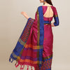 Indyancart RV Women's Designer Traditional Embroidered Cotton Silk Saree With Blouse ( KVD1244 )