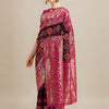 Dhiyona RV Women's Banarasi Jacquard With Zari Weaving And Kutchi Embroidered Saree  ( KVD1264 )
