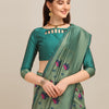 Dhiyona RV Women's Banarasi Cotton Silk With Zari Weaving  Saree With Blouse  ( KVD1272 )