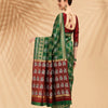 Dhiyona RV Women's Banarasi Cotton Silk With Patola Weaving Pattern Saree With Blouse ( KVD1334 )
