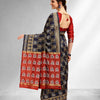 Dhiyona RV Women's Banarasi Cotton Silk With Patola Weaving Pattern Saree With Blouse ( KVD1339 )
