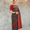 Dhiyona RV Women's Banarasi Cotton Silk With Patola Weaving Pattern Saree With Blouse ( KVD1342 )