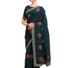 Dhiyona RV Women's Vichitra Silk With Zari Embroidery Saree ( KVD1357 )
