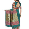 Dhiyona RV Women's Banarasi Silk With Silver Zari Weaving Saree  ( KVD1378 )