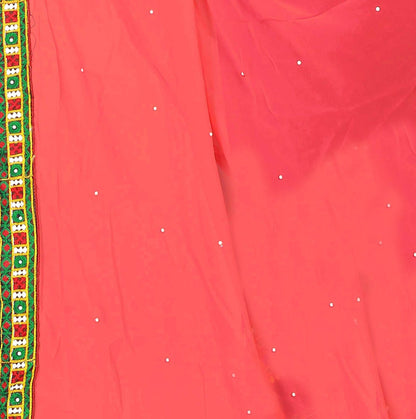 Dhiyona RV Women's Designer Half & Half Georgette Embroidery Work Saree With Blouse ( KVD14 )