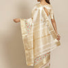 Dhiyona RV Women's Elegant Assam Cotton Silk Embroidered Saree with Temple Contrast Border  ( KVD1698 )